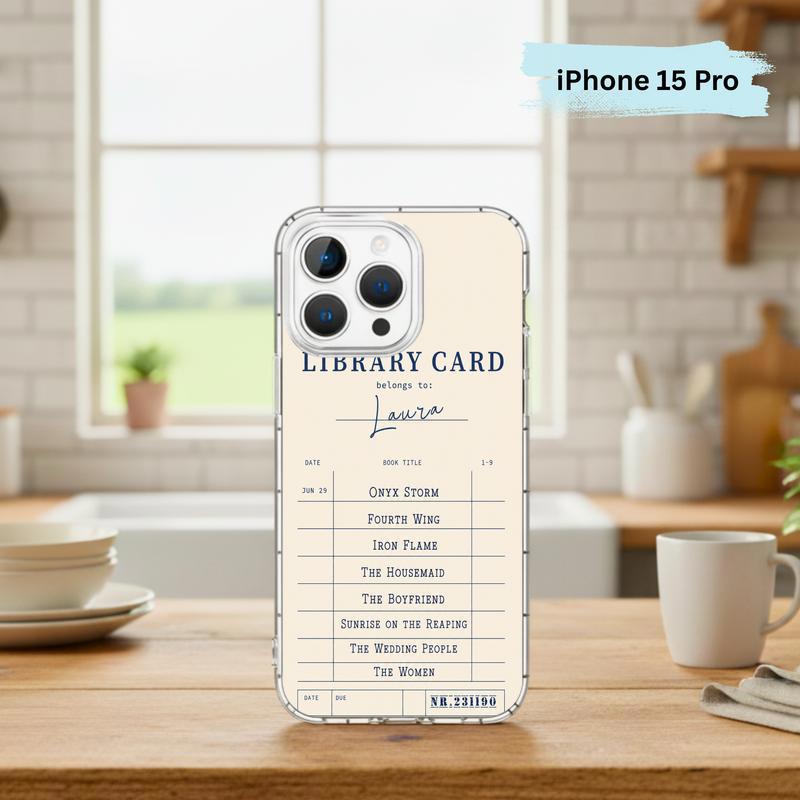 Personalized Library Card - Custom Reader Phone Case IPhone