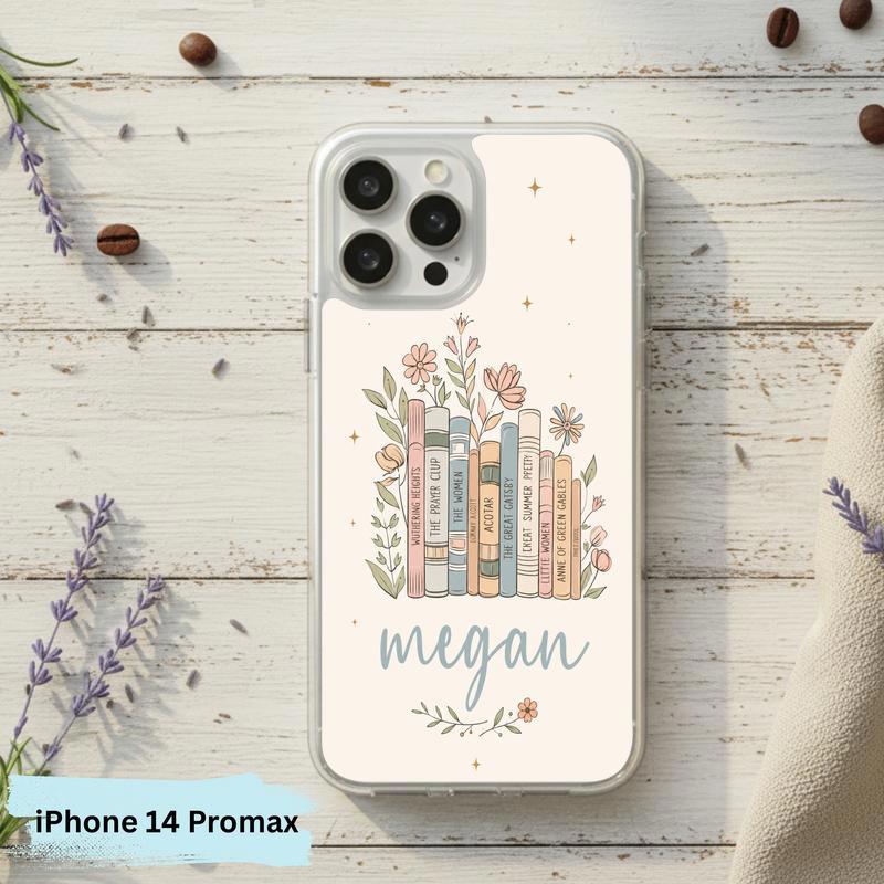 Floral Classics Vibes - Personalized Book Lover Phone Case IPhone