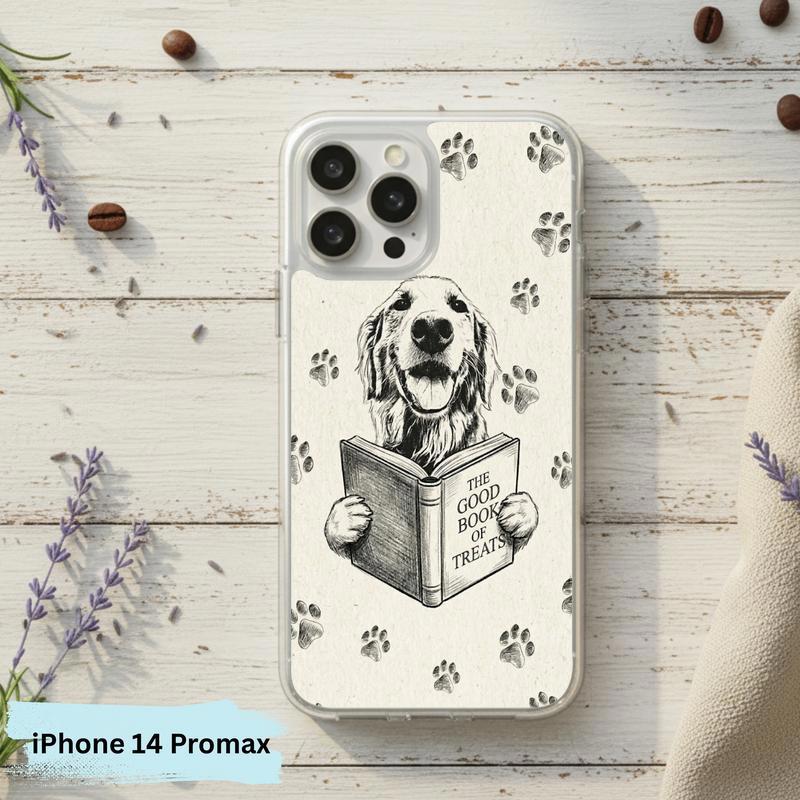 Funny Dog Reading Book - Book Lover Phone Case IPhone