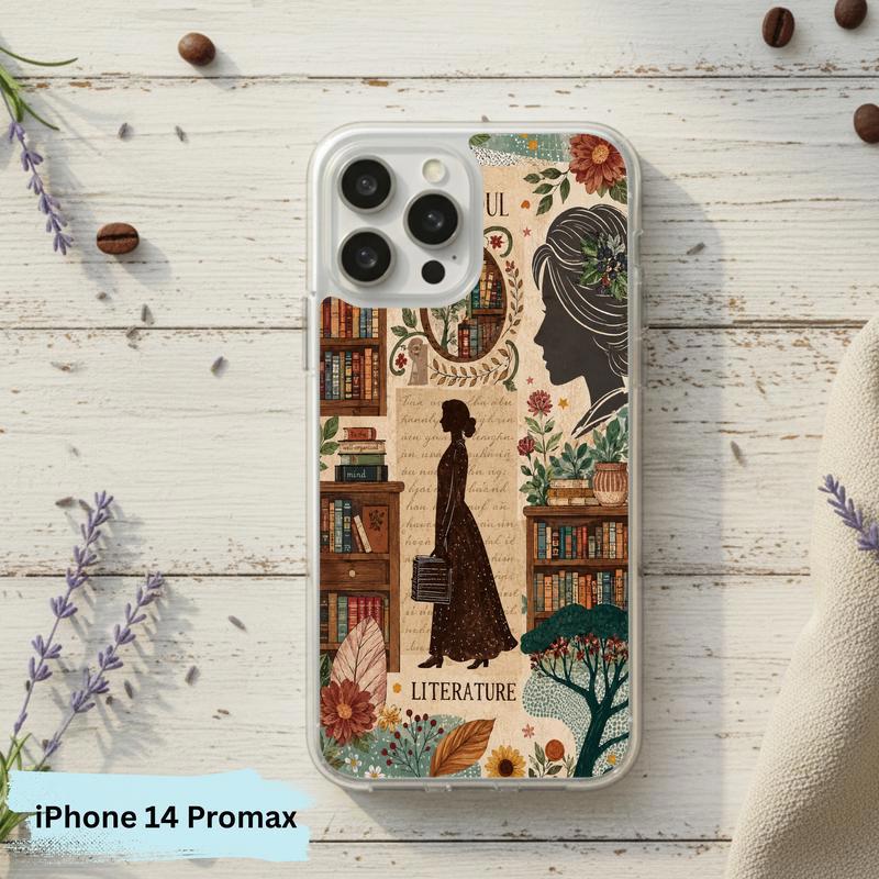 Literature Soul Aesthetic - Vintage Book Lover Collage Phone Case IPhone Literature Soul Aesthetic - Vintage Book Lover Collage Phone Case IPhone
