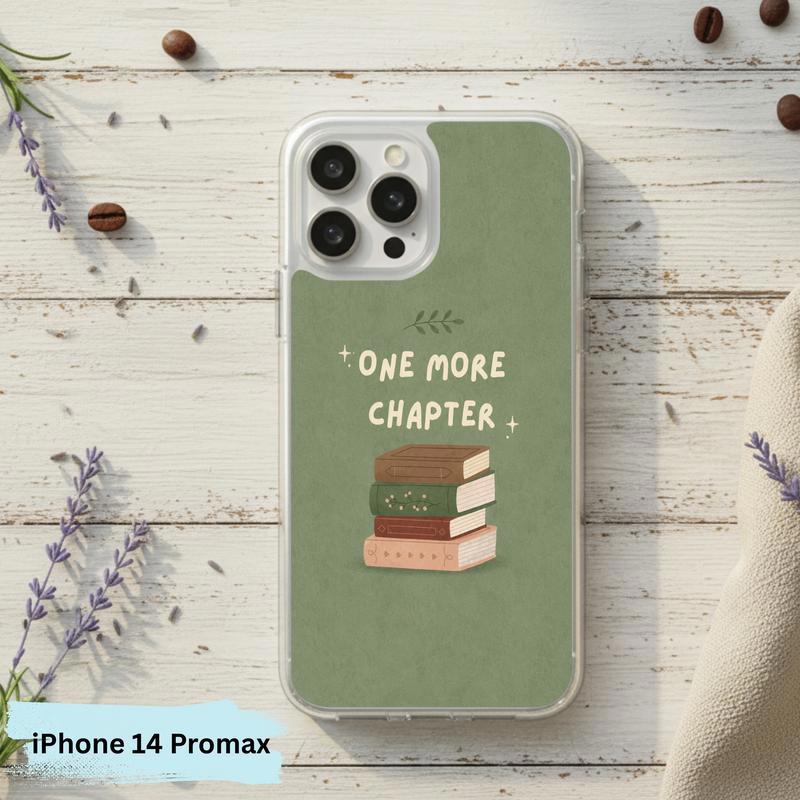 One More Chapter - Minimalist Book Stack Phone Case IPhone