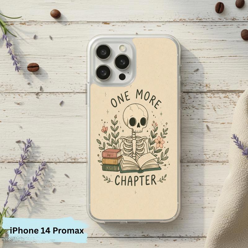 One More Chapter Skeleton - Gothic Book Lover Art Phone Case IPhone