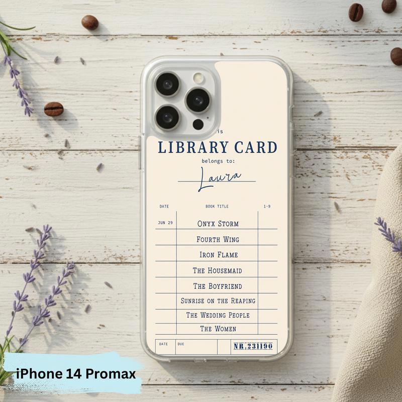 Personalized Library Card - Custom Reader Phone Case IPhone