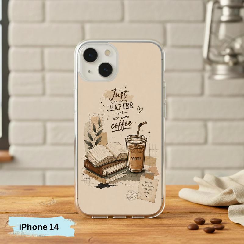 Coffee And Books Aesthetic - Book Lover Phone Case IPhone Coffee And Books Aesthetic - Book Lover Phone Case IPhone
