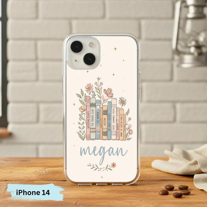 Floral Classics Vibes - Personalized Book Lover Phone Case IPhone