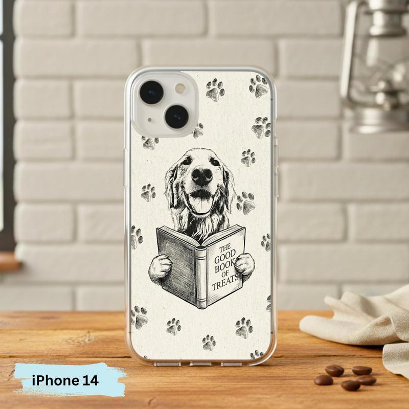 Funny Dog Reading Book - Book Lover Phone Case IPhone
