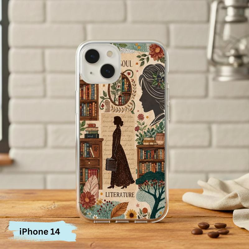 Literature Soul Aesthetic - Vintage Book Lover Collage Phone Case IPhone Literature Soul Aesthetic - Vintage Book Lover Collage Phone Case IPhone