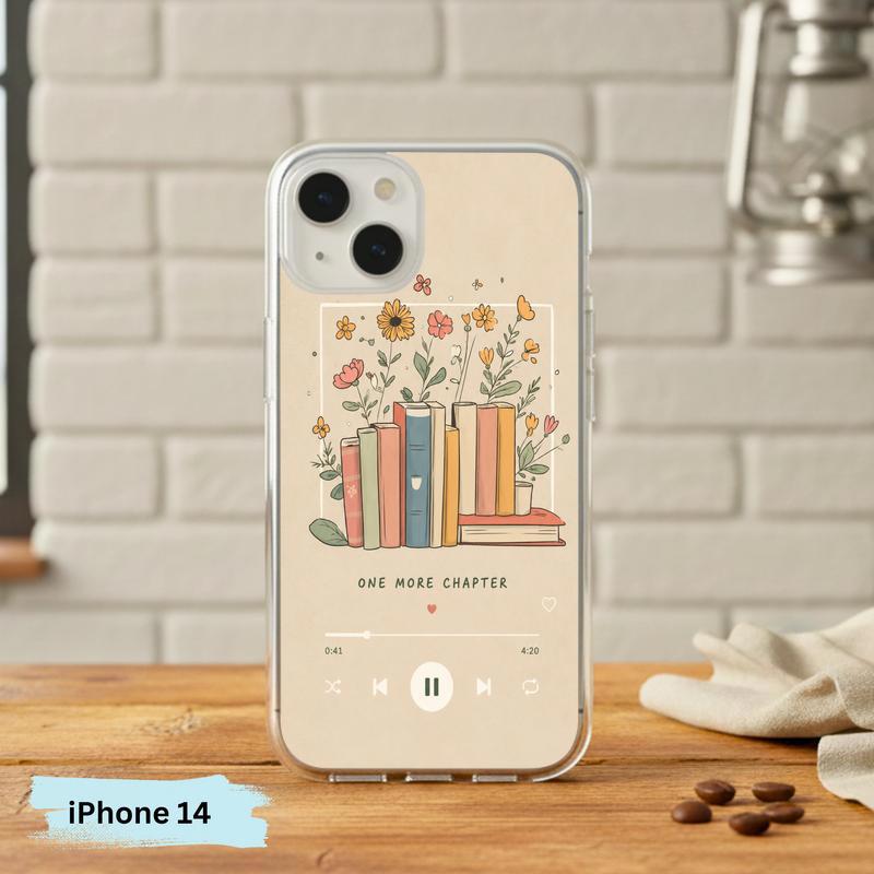 One More Chapter Music Player - Cozy Book Aesthetic Phone Case IPhone