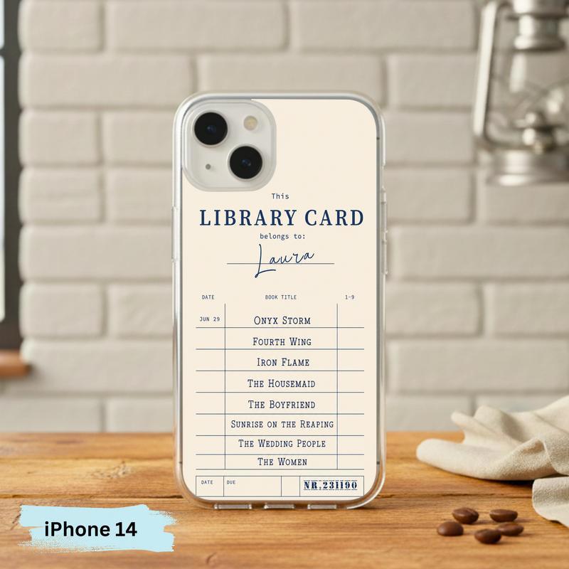 Personalized Library Card - Custom Reader Phone Case IPhone