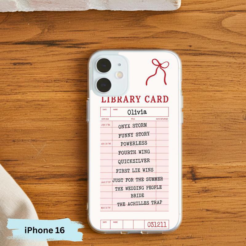 Classic Library Card Revival - Girl Phone Case IPhone
