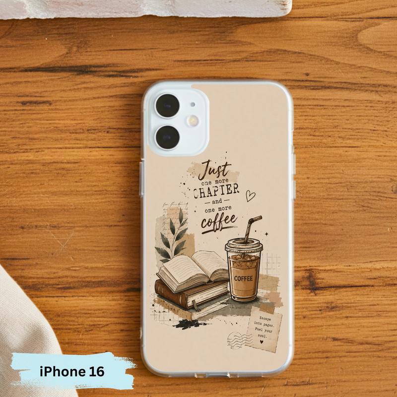 Coffee And Books Aesthetic - Book Lover Phone Case IPhone Coffee And Books Aesthetic - Book Lover Phone Case IPhone