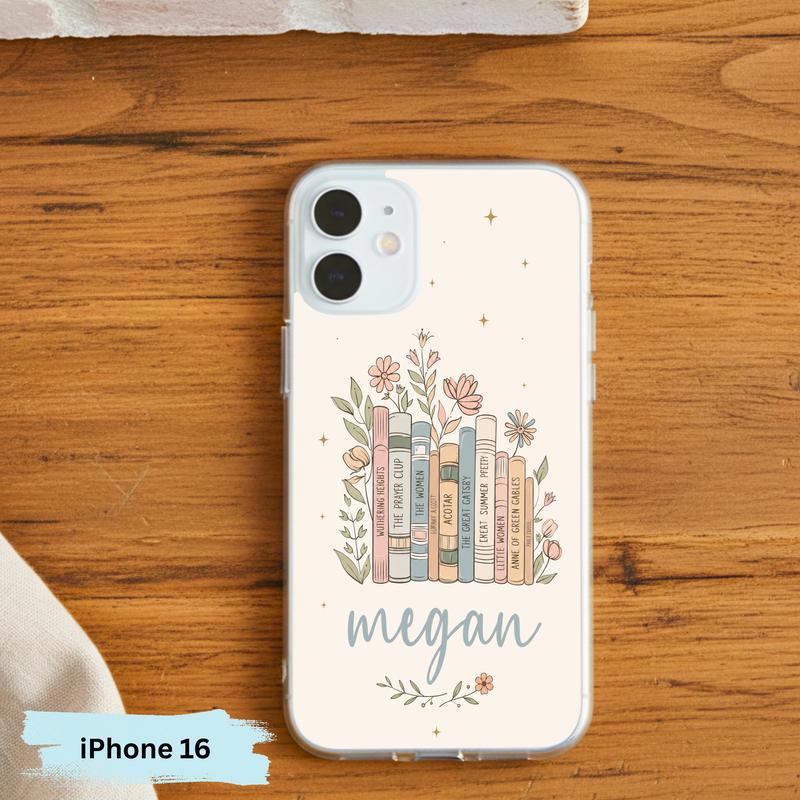 Floral Classics Vibes - Personalized Book Lover Phone Case IPhone