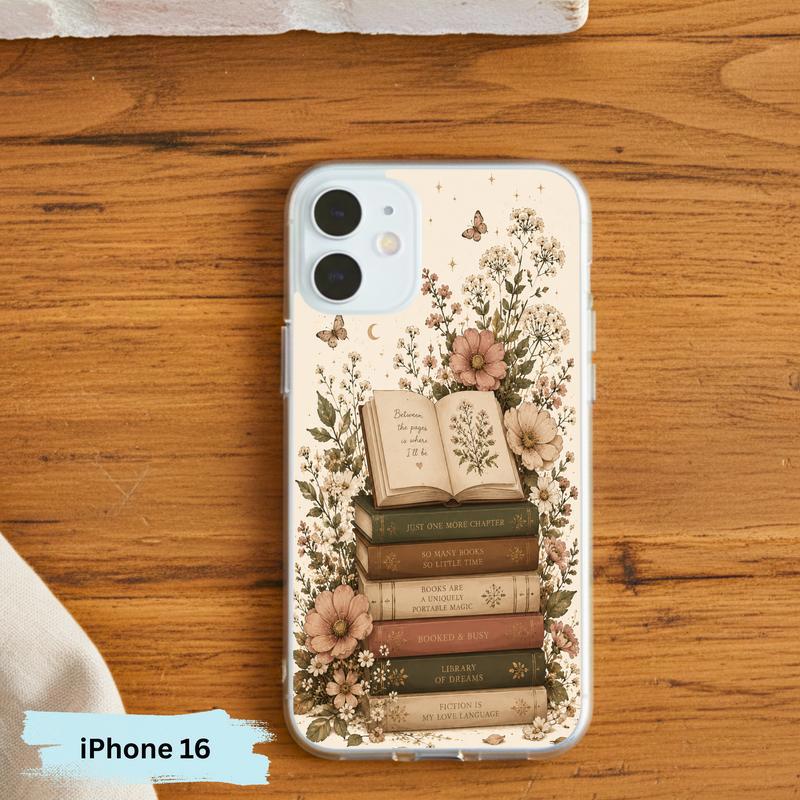Library Of Dreams In Bloom - Vintage Reader Phone Case IPhone