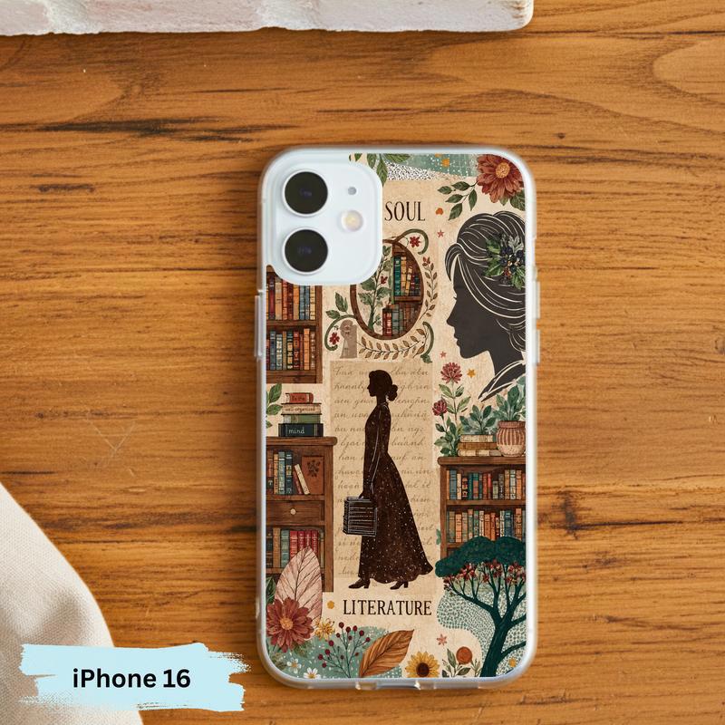 Literature Soul Aesthetic - Vintage Book Lover Collage Phone Case IPhone Literature Soul Aesthetic - Vintage Book Lover Collage Phone Case IPhone