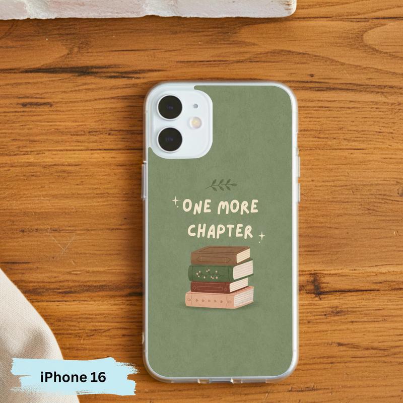 One More Chapter - Minimalist Book Stack Phone Case IPhone