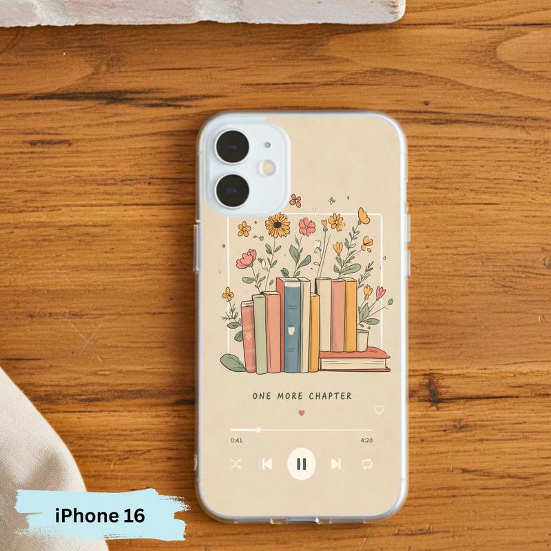 One More Chapter Music Player - Cozy Book Aesthetic Phone Case IPhone