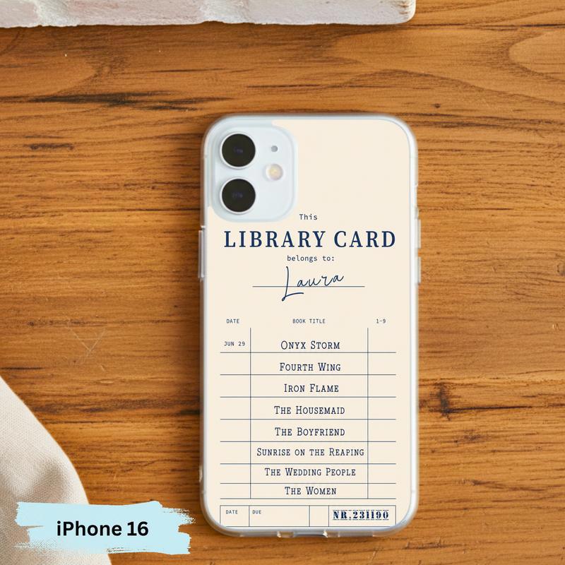 Personalized Library Card - Custom Reader Phone Case IPhone