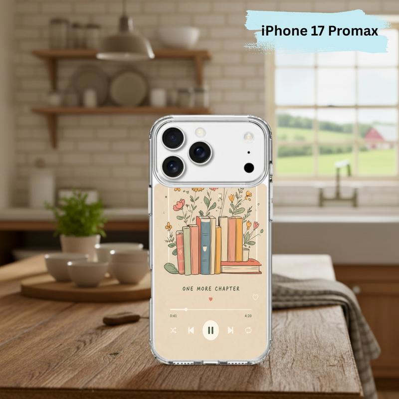 One More Chapter Music Player - Cozy Book Aesthetic Phone Case IPhone