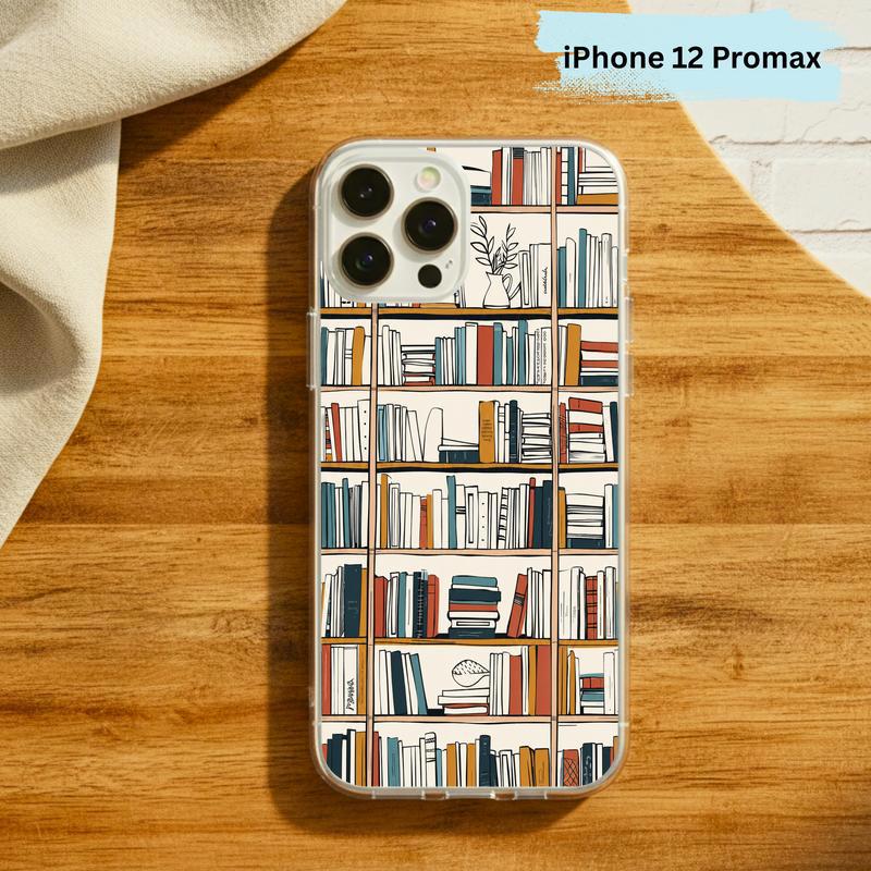 Boho Bookshelf Art - Modern Reader Aesthetic Phone Case IPhone