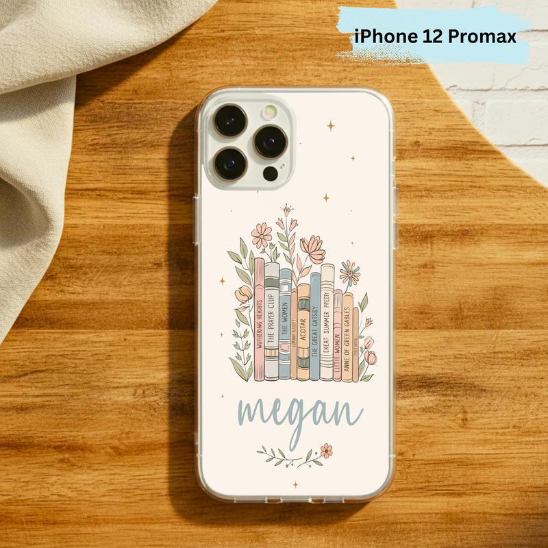 Floral Classics Vibes - Personalized Book Lover Phone Case IPhone