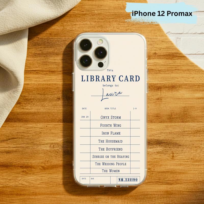 Personalized Library Card - Custom Reader Phone Case IPhone