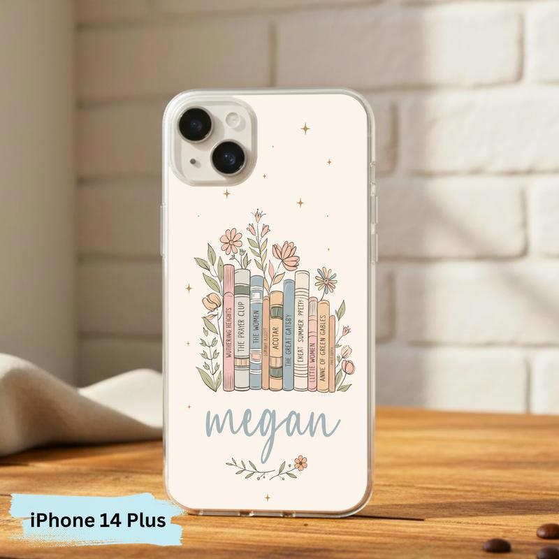 Floral Classics Vibes - Personalized Book Lover Phone Case IPhone