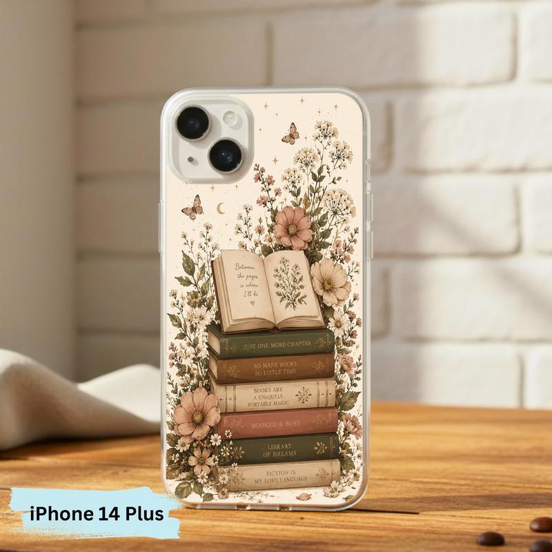 Library Of Dreams In Bloom - Vintage Reader Phone Case IPhone