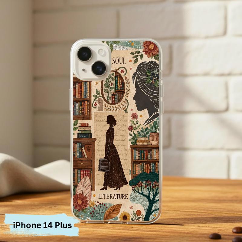 Literature Soul Aesthetic - Vintage Book Lover Collage Phone Case IPhone Literature Soul Aesthetic - Vintage Book Lover Collage Phone Case IPhone