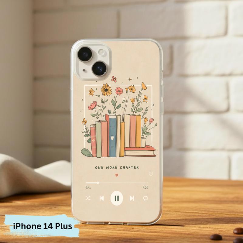 One More Chapter Music Player - Cozy Book Aesthetic Phone Case IPhone
