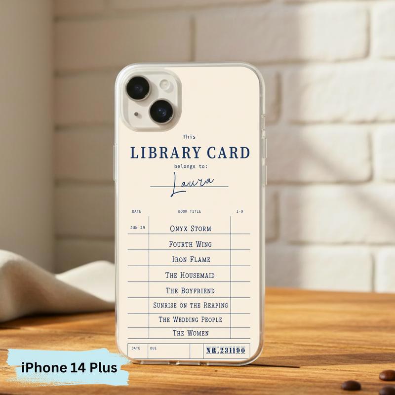 Personalized Library Card - Custom Reader Phone Case IPhone