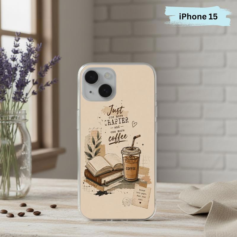 Coffee And Books Aesthetic - Book Lover Phone Case IPhone Coffee And Books Aesthetic - Book Lover Phone Case IPhone