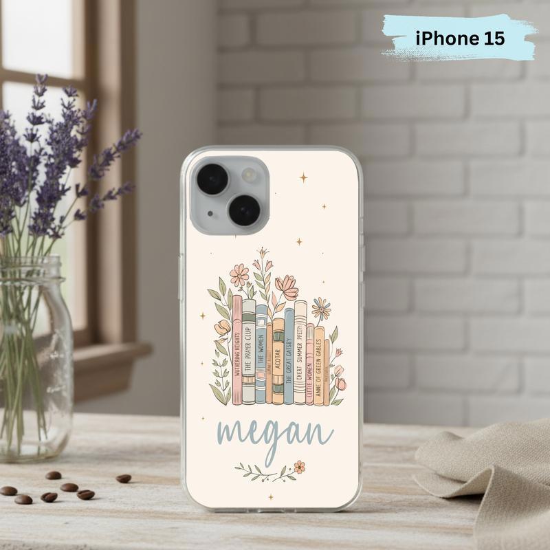 Floral Classics Vibes - Personalized Book Lover Phone Case IPhone