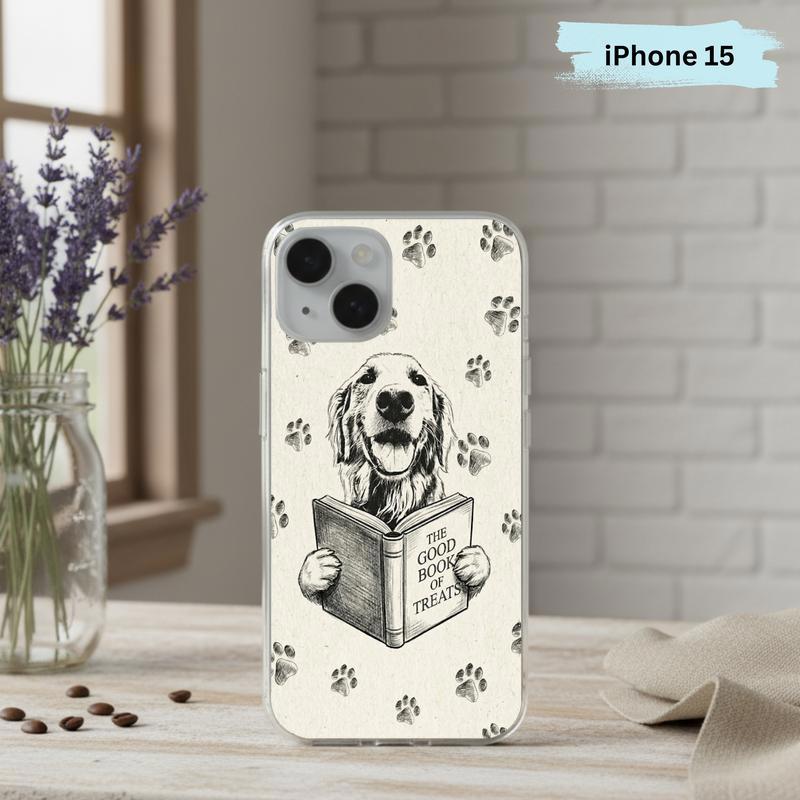 Funny Dog Reading Book - Book Lover Phone Case IPhone