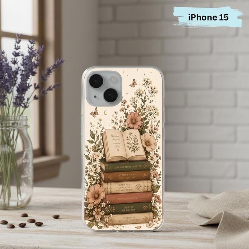 Library Of Dreams In Bloom - Vintage Reader Phone Case IPhone
