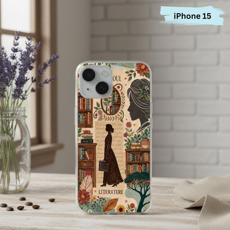 Literature Soul Aesthetic - Vintage Book Lover Collage Phone Case IPhone Literature Soul Aesthetic - Vintage Book Lover Collage Phone Case IPhone