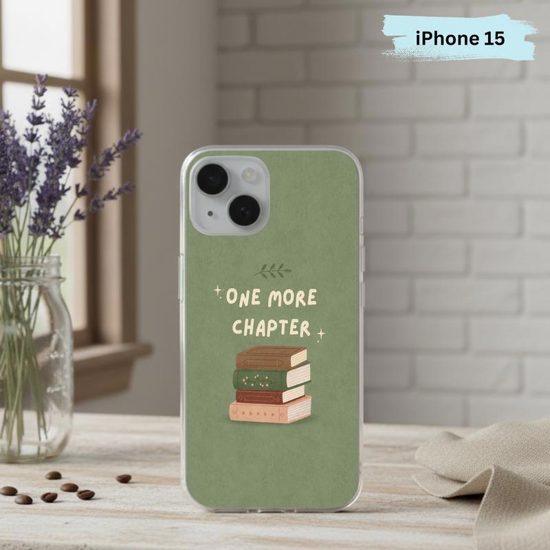 One More Chapter - Minimalist Book Stack Phone Case IPhone