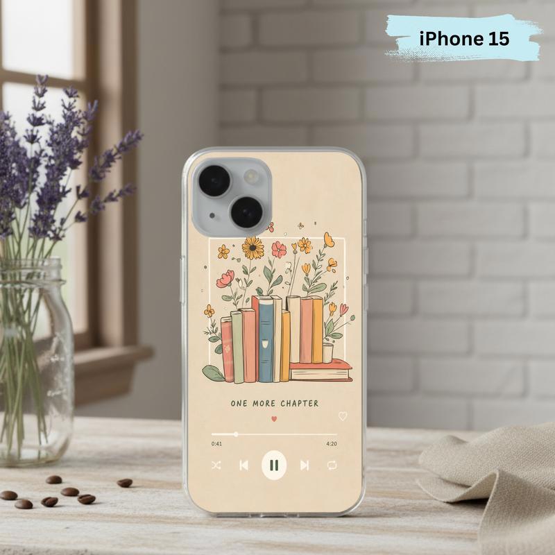 One More Chapter Music Player - Cozy Book Aesthetic Phone Case IPhone