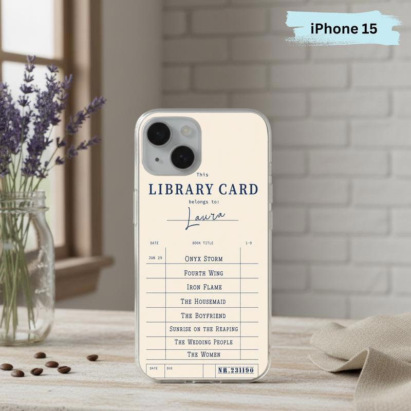 Personalized Library Card - Custom Reader Phone Case IPhone