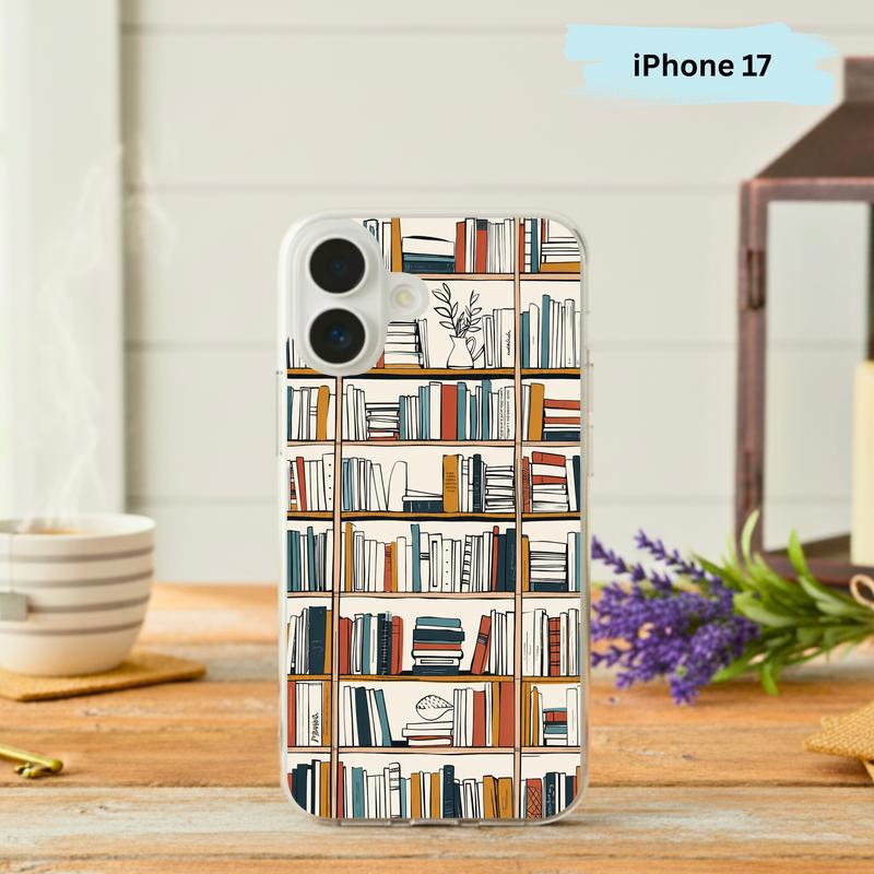 Boho Bookshelf Art - Modern Reader Aesthetic Phone Case IPhone - Bookorys