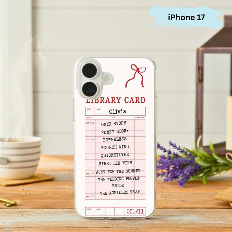 Classic Library Card Revival - Girl Phone Case IPhone - Bookorys