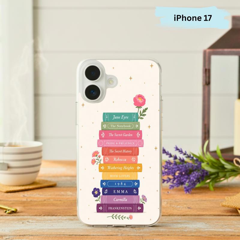 Colorful Book Stack - Classic Literature Phone Case IPhone - Bookorys