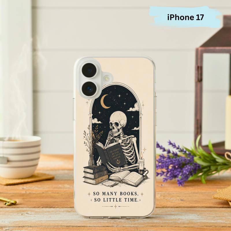 Dark Academia Book Lover - So Many Books So Little Time Phone Case IPhone - Bookorys