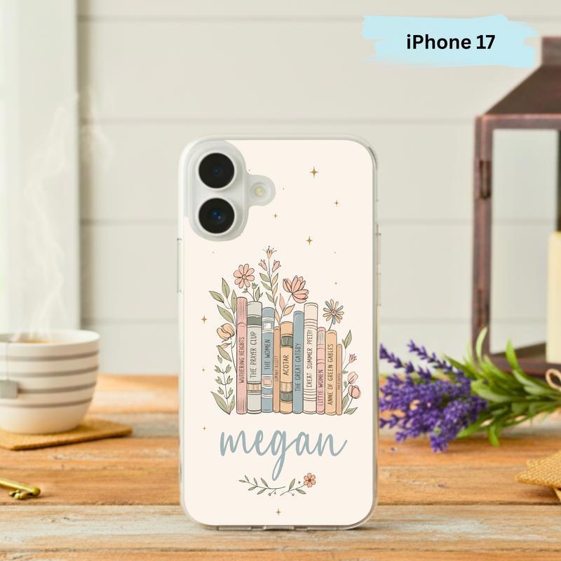 Floral Classics Vibes - Personalized Book Lover Phone Case IPhone - Bookorys