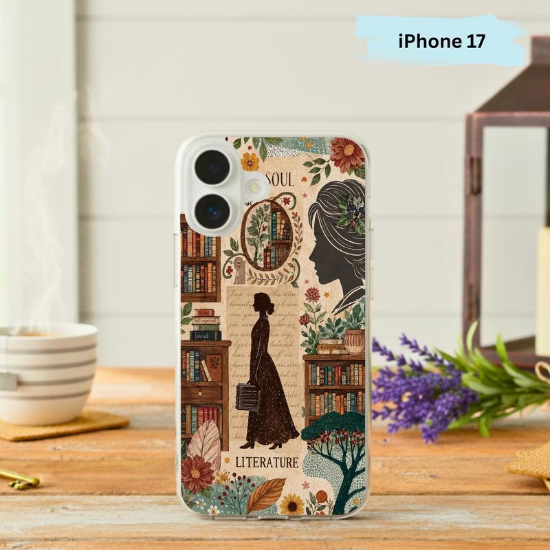 Literature Soul Aesthetic - Vintage Book Lover Collage Phone Case IPhone - Bookorys