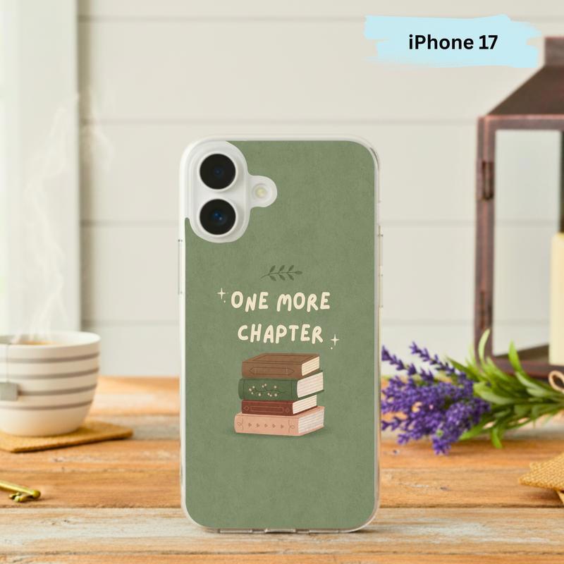 One More Chapter - Minimalist Book Stack Phone Case IPhone - Bookorys