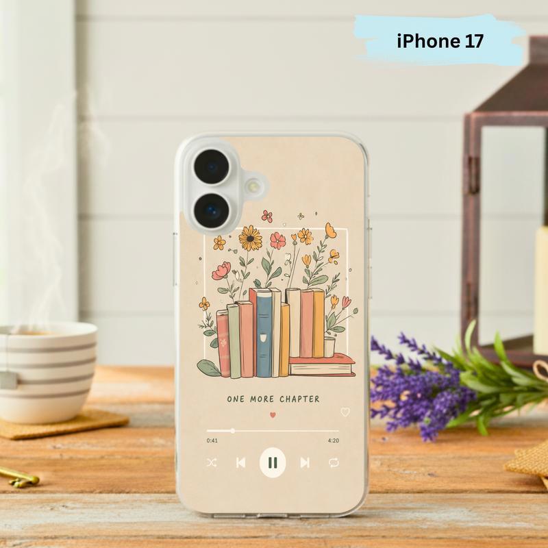 One More Chapter Music Player - Cozy Book Aesthetic Phone Case IPhone - Bookorys