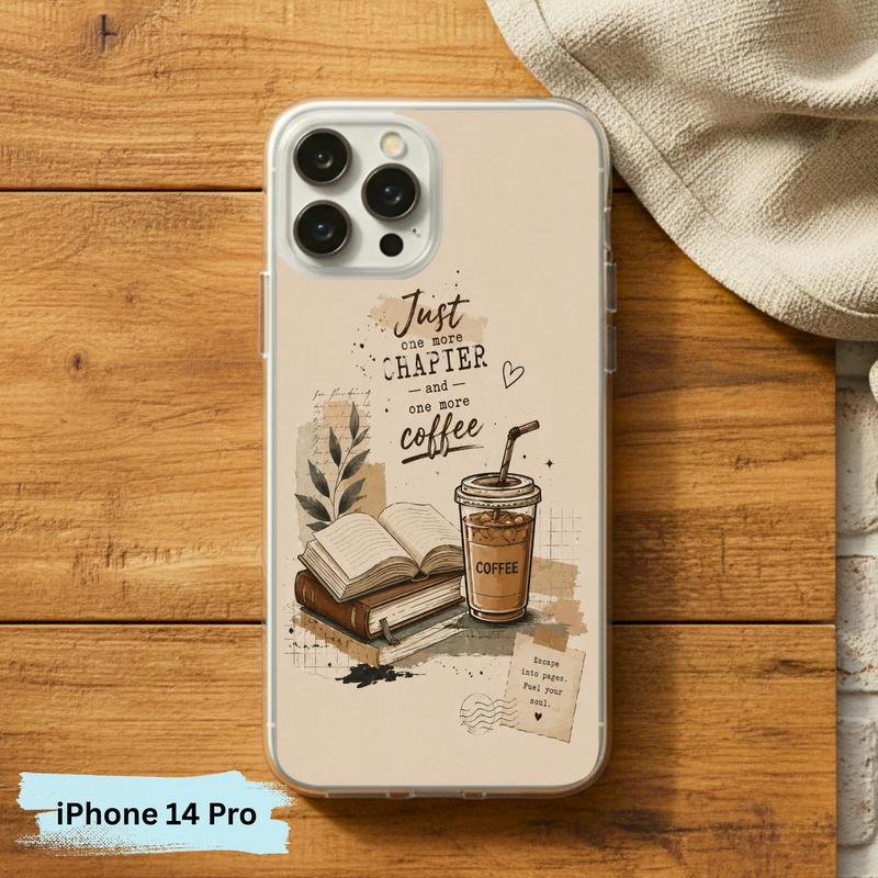 Coffee And Books Aesthetic - Book Lover Phone Case IPhone Coffee And Books Aesthetic - Book Lover Phone Case IPhone