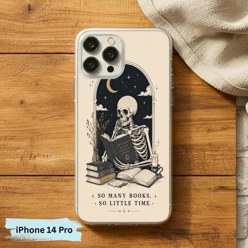 Dark Academia Book Lover - So Many Books So Little Time Phone Case IPhone Dark Academia Book Lover - So Many Books So Little Time Phone Case IPhone
