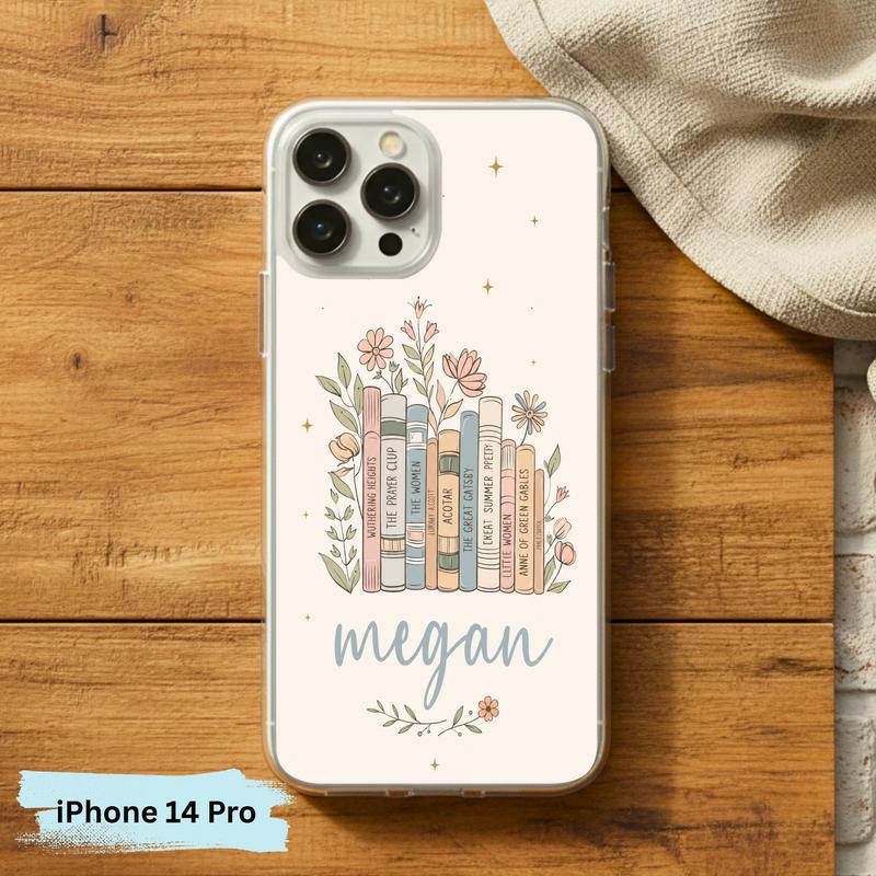 Floral Classics Vibes - Personalized Book Lover Phone Case IPhone