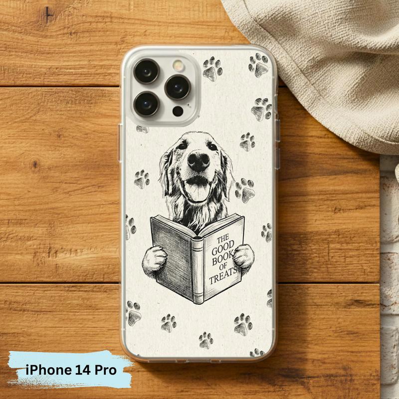 Funny Dog Reading Book - Book Lover Phone Case IPhone